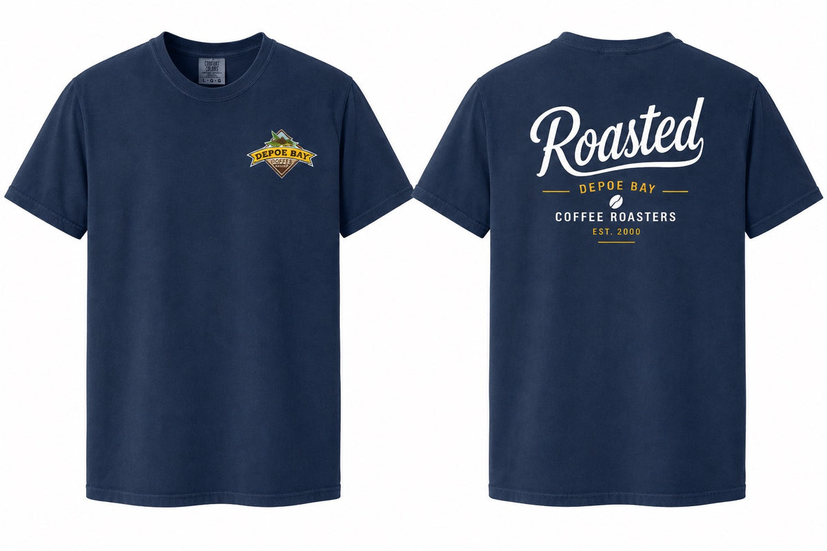 Navy Roasted Logo T-Shirt